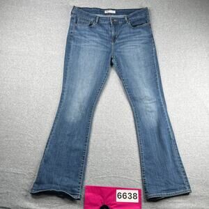 Levi Stauss Signature Gold Denim Jeans Mid Rise Boot Cut Womens Size 14 M Levis